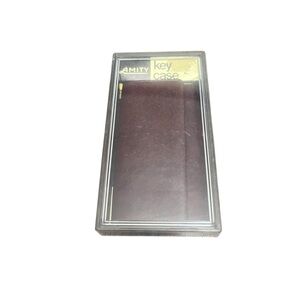 Amity Vintage Cowhide Split Brown Key Case